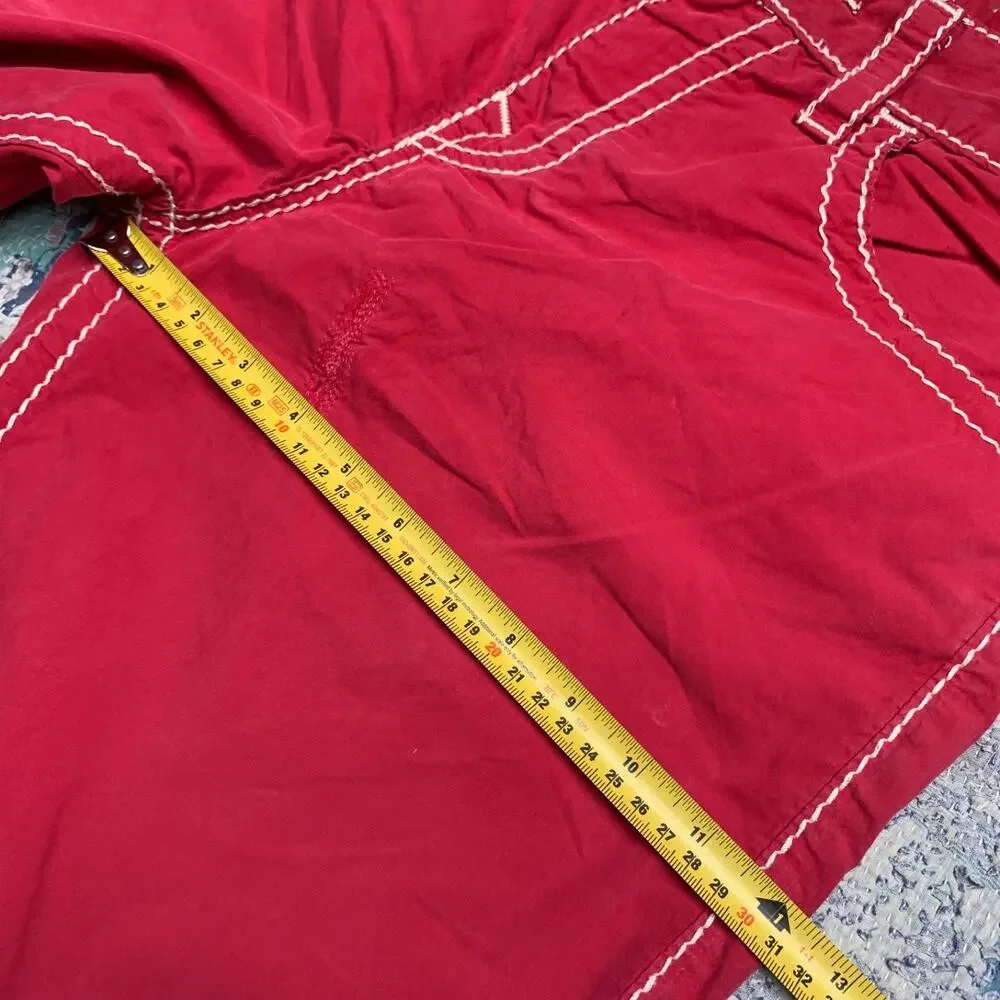 True Religion Red Size 33 Mens Big T Ricky Board Shorts Swim